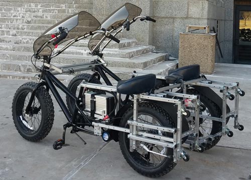 side by side electric bike