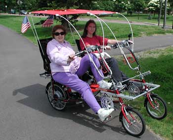 side by side tandem bicycle